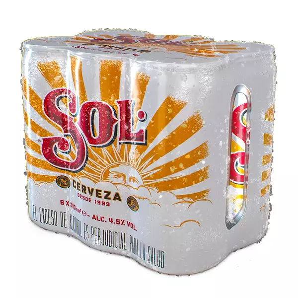 Cerveza Sol Lata 6*310ml