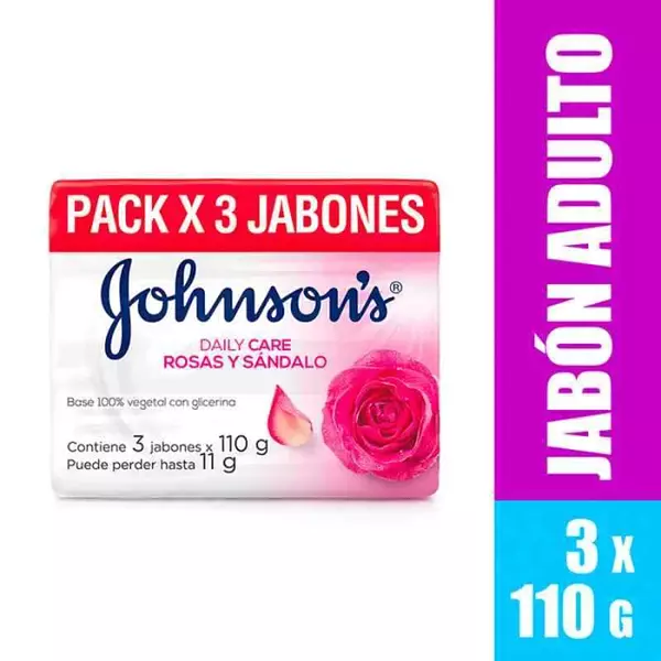 Johnson Jabon 110g*3 Rosas Y Sandalo P.E.