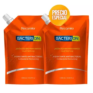 Jabon Liquido Bacterio Antibacterial Duo 1000ml