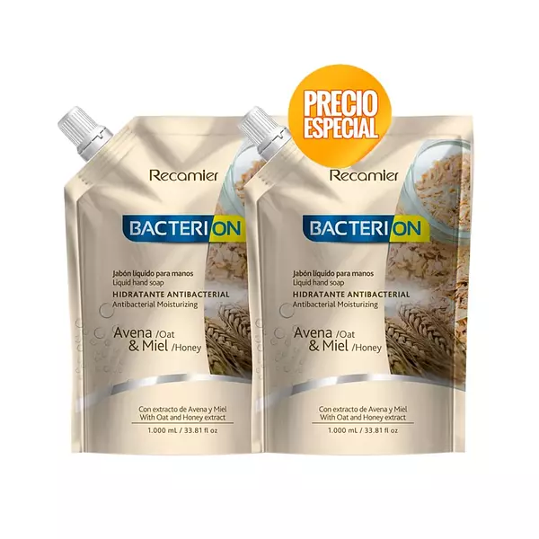 Jabon Liquido Bacterio Avena Duo 1000ml