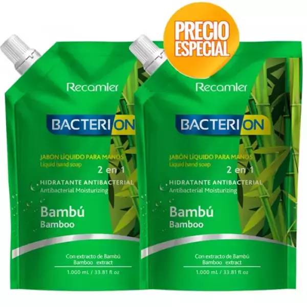 Jabon Liquido Bacterio Bambu Duo 1000ml