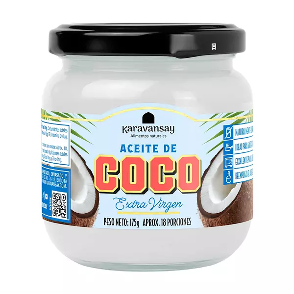 Aceite De Coco Karavansay Extra Virgen 175g