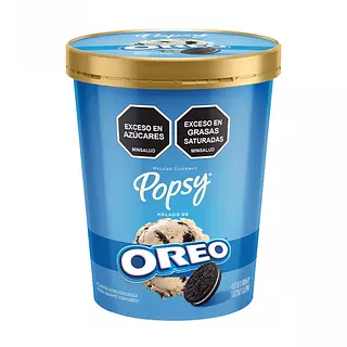 Popsy Helado Gourt. Esp Oreo Litro