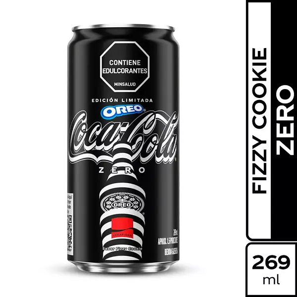 Gaseosas Coca Cola Zero Oreo Lata 269ml