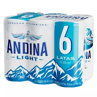 Cerveza Andina Ligth 6*269ml