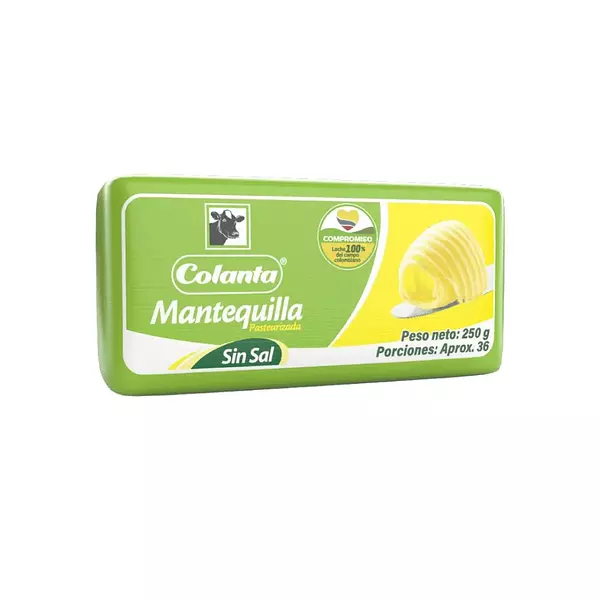 Colanta Mantequilla X 250g Sin Sal