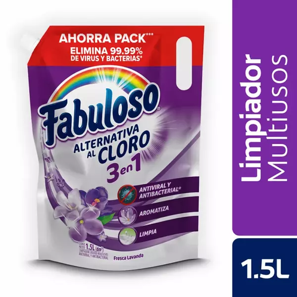 Limpia Pisos Fabuloso Alternativa Al Cloro Doypack Lavanda 1