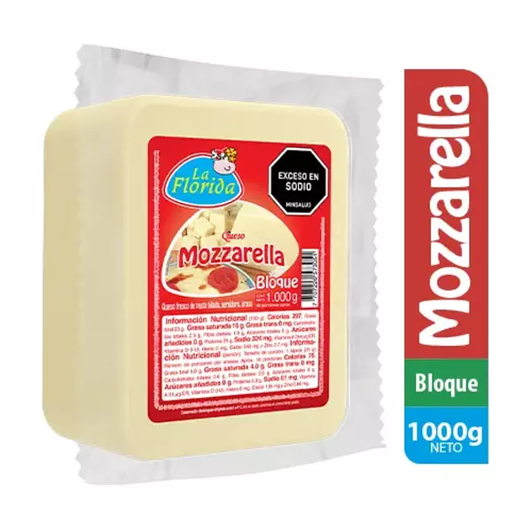 Queso La Florida Mozzarella 1000g