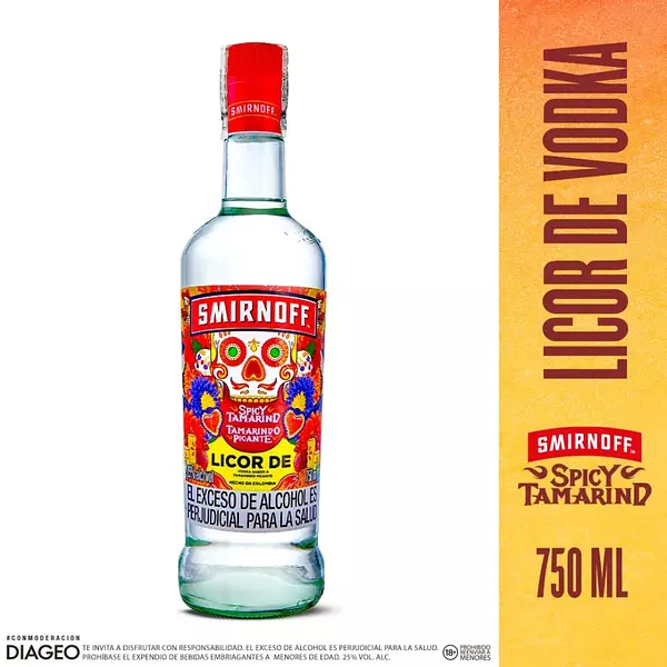 Vodka Smirnoff Tamarindo Picante 750ml