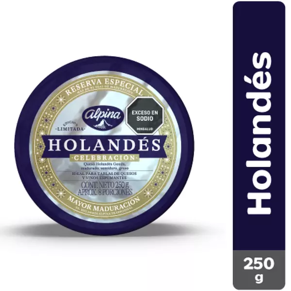 Queso Holandes Navideño Alpina 250g