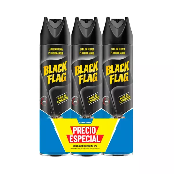 Insecticida Black Flang Matavoladores 3*280ml