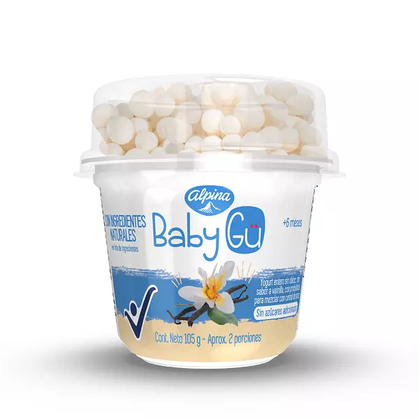 Yogurt Alpina Baby Gu Natural Vainilla Cereal 105g