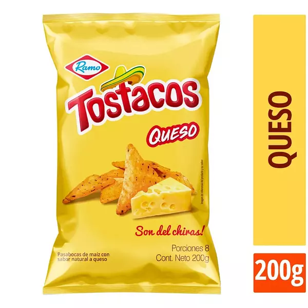 Pasabocas Tostacos Queso 200g