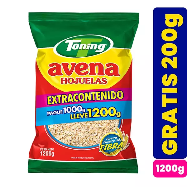 Toning Hojuelas Pague 1.000gr Lleve 1.200gr