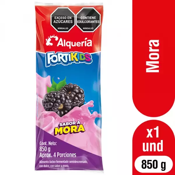 Bebida Lactea Alqueria Mora Bolsa 850ml