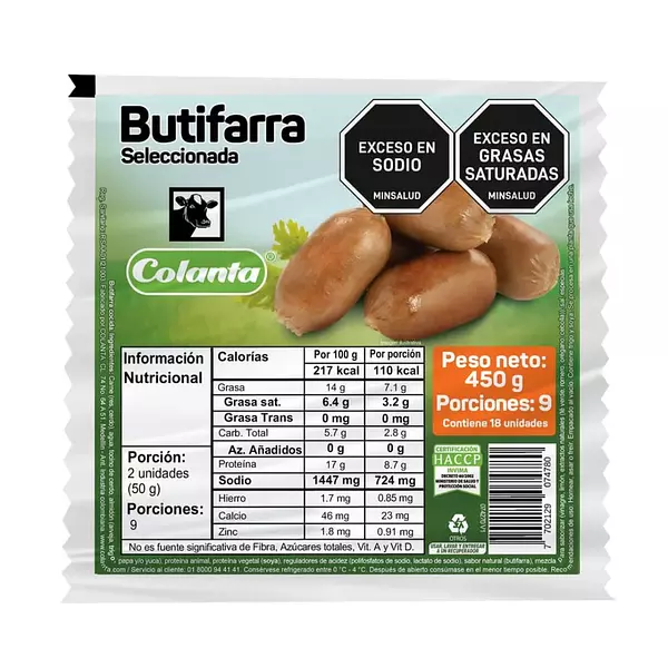 Butifarra Colanta 450g