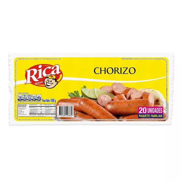 Chorizo Rica 20 Und/1000g