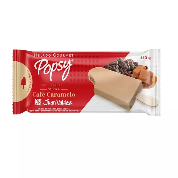 Paleta Popsy Cafe Caramelo Juan Valdez 110g