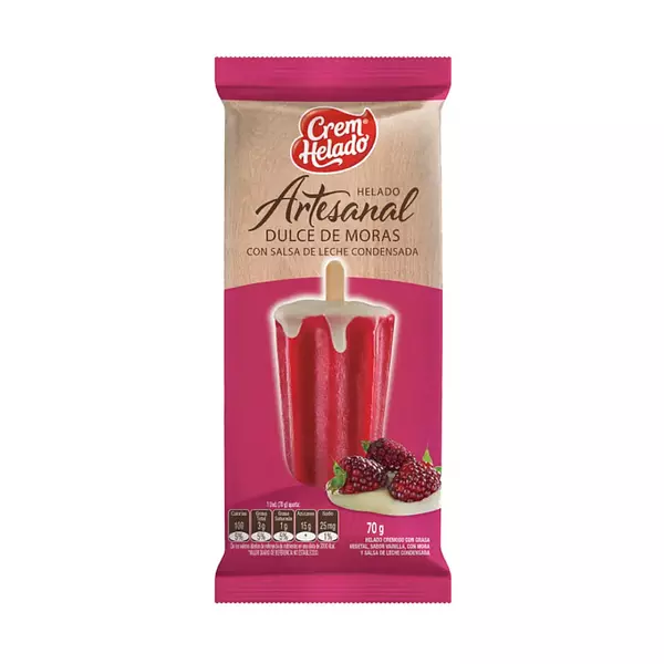 Helado Crem Helado Artesanal Dulce De Moras 70g