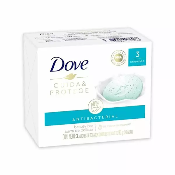 Jabon Baño Dove 90g*3 Antibacterial