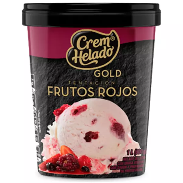 Helado Crem Helado Gold Frutos Rojos 600g