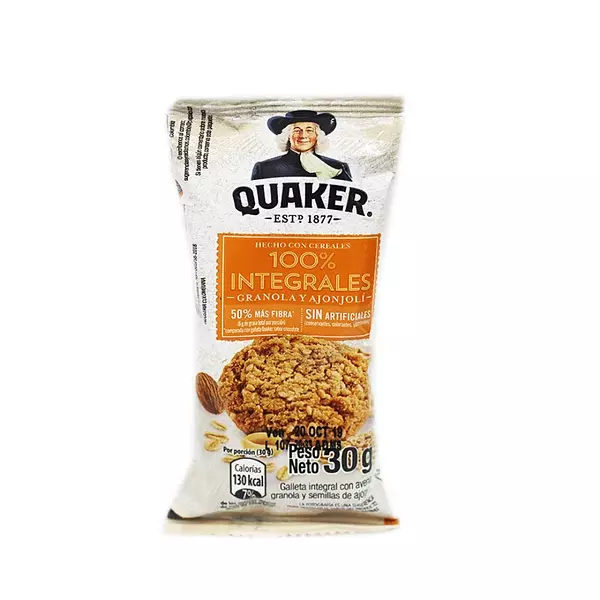 Galleta Quaker Integral Con Granola Sexta 30g