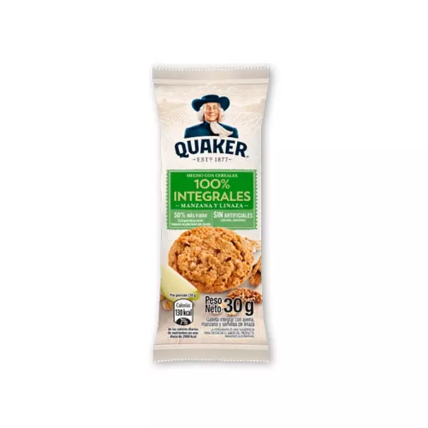 Galleta Quaker Integral Manzana Sexta 30g