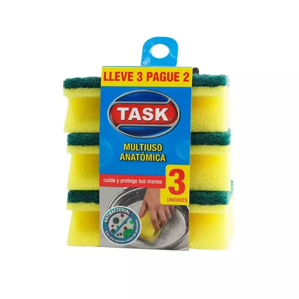 Esponja Limpieza Profunda Task Pague 2 Lleve 3