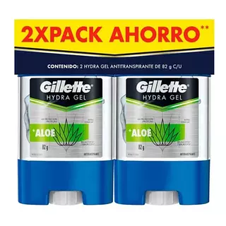 Desodorante Gillette Gel 82g*2 Aloe Súper Ahorro