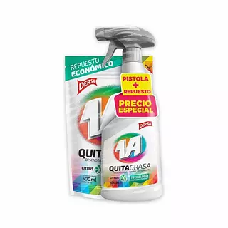 Quitagrasa 1a Citrus Pistola 500ml + 500ml Doypack