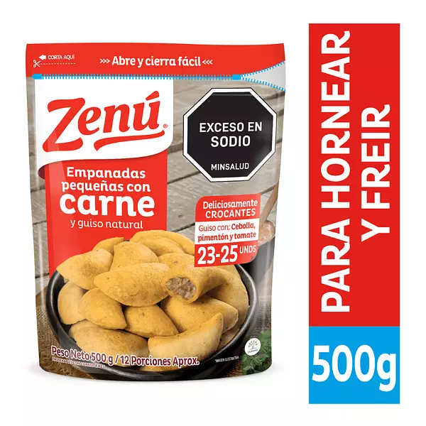 Empanadas Zenu Con Carne 500g