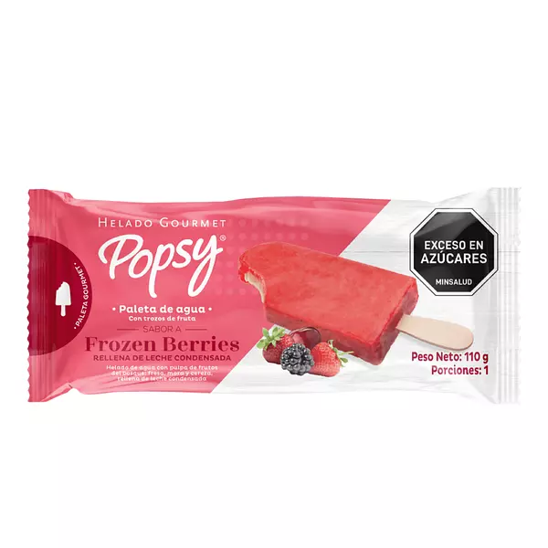 Paleta De Agua Popsy Frozen Berries 110g