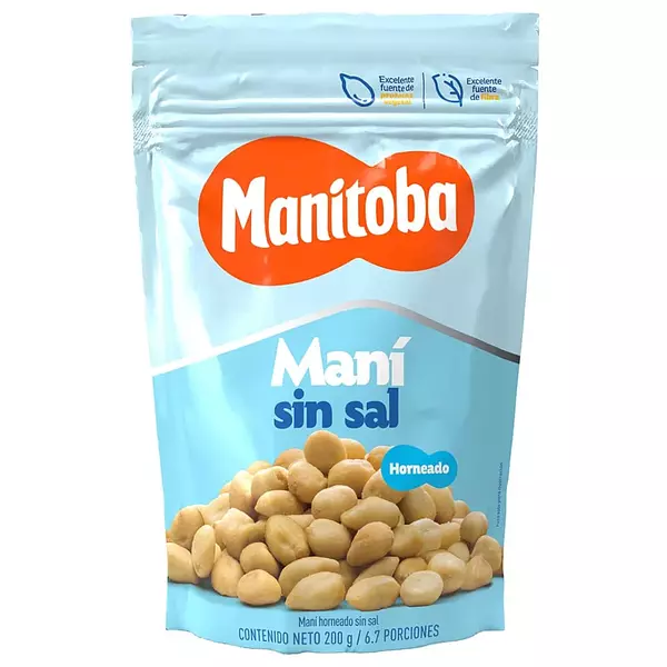 Mani Manitoba Sin Sal 200g