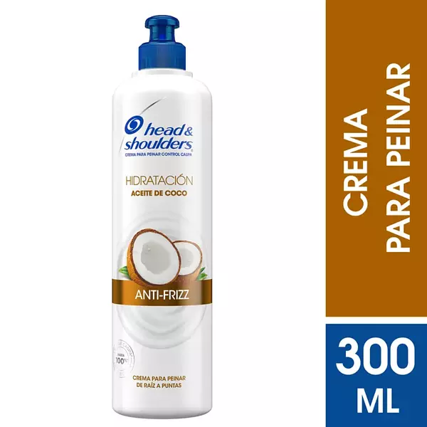 Crema De Peinar H&S 300ml Aceite De Coco