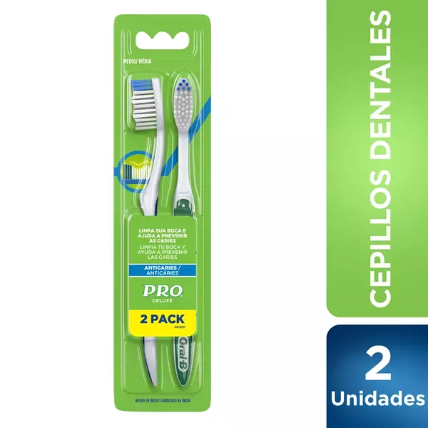 Cepillo Dental Pro 2und Pack Anticaries