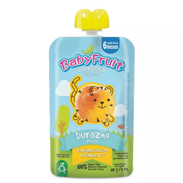 Compota Baby Fruit Pouch Durazno 90g