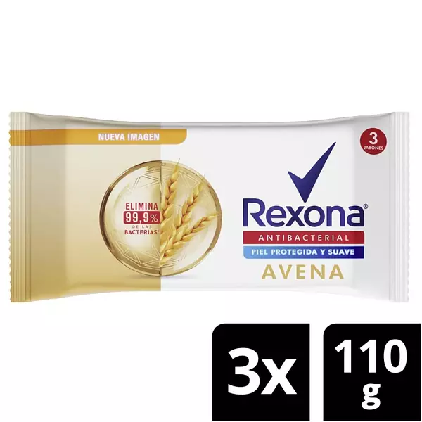 Jabon Baño Rexona 110g*3 Avena