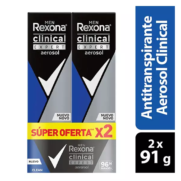 Desod Rexona Men 90g*2 Clinical Expert