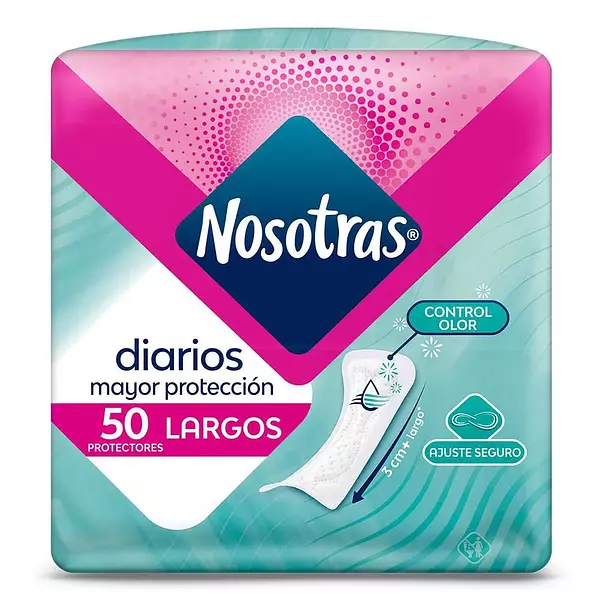 Protectores Nosotras Diarios Largos 50 Und