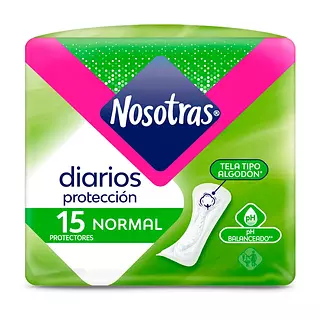 Protectores Nosotras Diarios Normal 15 Und
