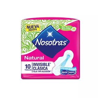 Toalla Higienica Nosotras Invisible Clasica 10 Und