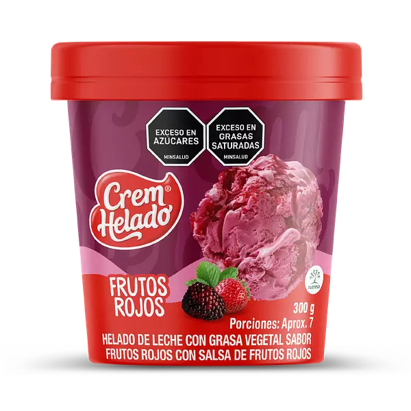 Helado Crem Helado Frutos Rojos 300g