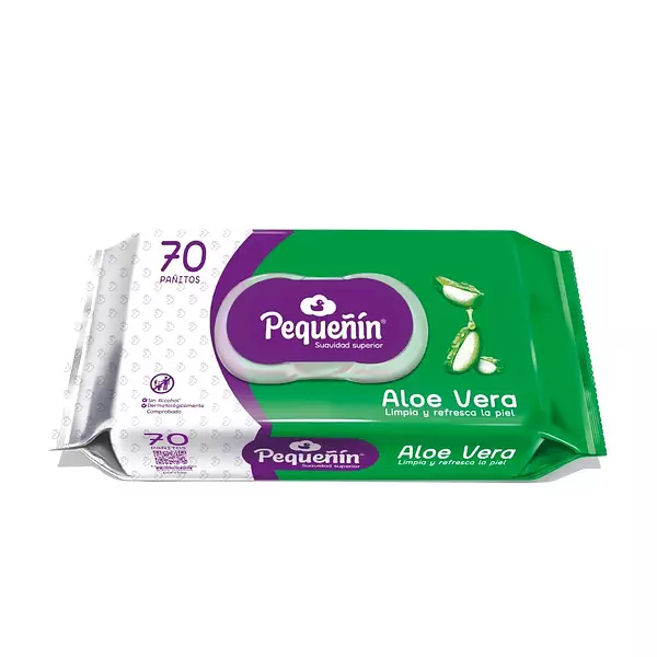 Pañitos Humedos Pequeñin Oferta Aloe 70 Und