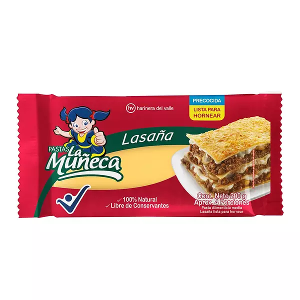 Pasta La Muñeca Lasagna 200g