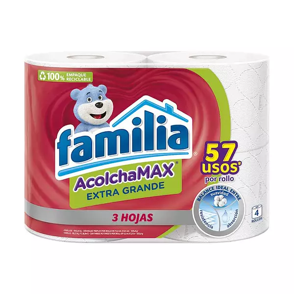 Papel Higienio Familia Extragrande 24m*4 Rollos