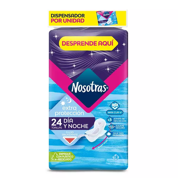 Toalla Higienica Nosotras Extra Proteccion 24 Und