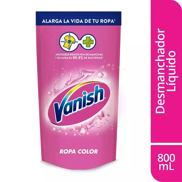 Desmanchador Vanish Rosa Doypack 800ml