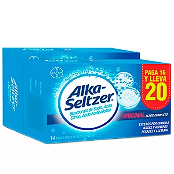 Alkaseltzer Pague 16 Lleve 20