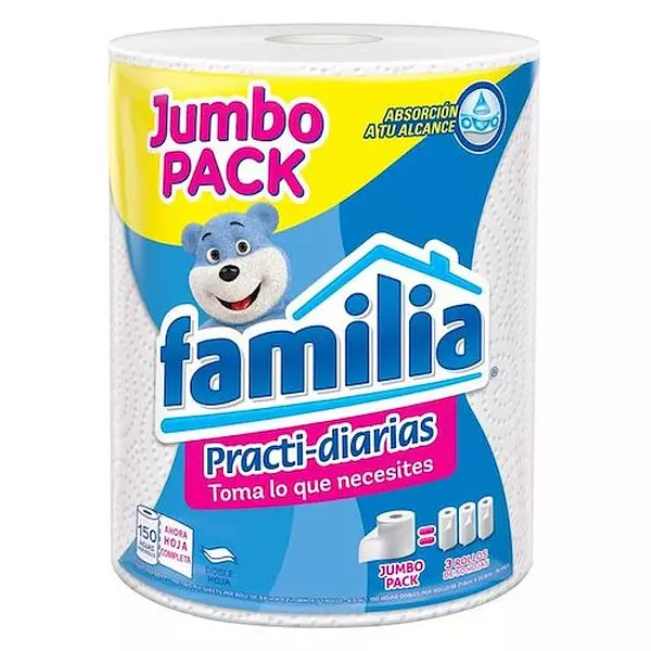 Toalla De Cocina Familia Jumbo 155 Hojas