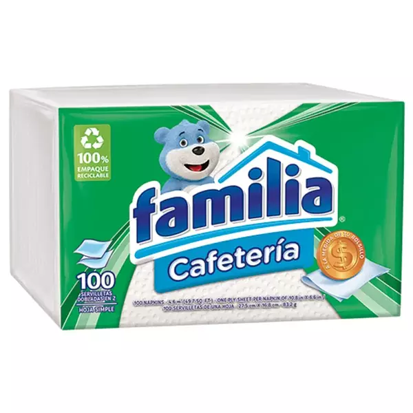 Servilleta Familia Cafeteria 100 Und